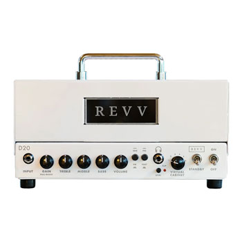 Revv - D20 Tube Amp White with built in Two notes Torpedo Reactive Load and Cab Sim : image 2