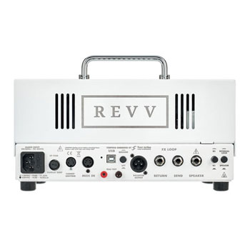 Revv - D20 Tube Amp White with built in Two notes Torpedo Reactive Load and Cab Sim : image 3