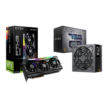 EVGA NVIDIA GeForce RTX 3070 Ti FTW3 ULTRA GPU with EVGA SuperNOVA G3 750W 80+ GOLD PSU