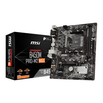 MSI AMD B450M PRO-M2 MAX mATX Motherboard