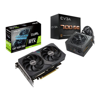 RTX 3060 12GB 750w電源おまけ付き ASUS NVIDIA GeForce RTX 3060 12GB DUAL OC Ampere GPU with EVGA