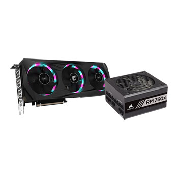 Gigabyte AORUS RTX 3060 ELITE Rev2 GPU & Corsair RM750x PSU Bundle