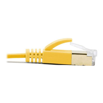 Xclio 15M Flat CAT7 Ethernet Cable Shielded Tangle Free 10Gbps RJ45 Cable LSZH - Yellow : image 2