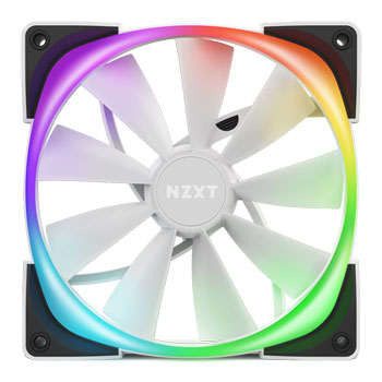 NZXT 140mm Aer RGB 2 Premium Digital LED PWM Fan - White : image 2
