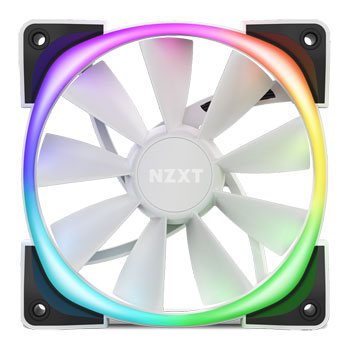 NZXT 120mm Aer RGB 2 Premium PWM Fan Triple Pack - White : image 2