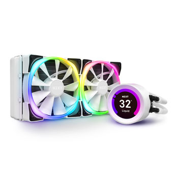 NZXT Kraken Z53 White RGB LCD All In One 240mm Intel/AMD CPU Water Cooler