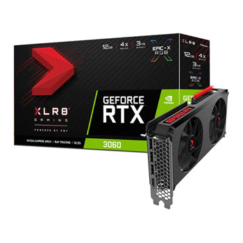 PNY NVIDIA GeForce RTX 3060 12GB XLR8 Gaming REVEL EPIC-X RGB Ampere Open Box Graphics Card