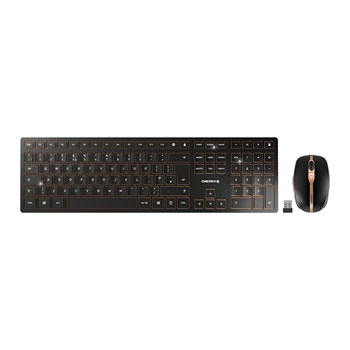 CHERRY DW 9100 SLIM, Wireless Keyboard & Mouse Set, Black