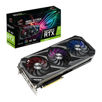 ASUS ROG Strix NVIDIA GeForce RTX 3060 Ti OC V2 LHR 8GB Ampere Graphics Card : image 1