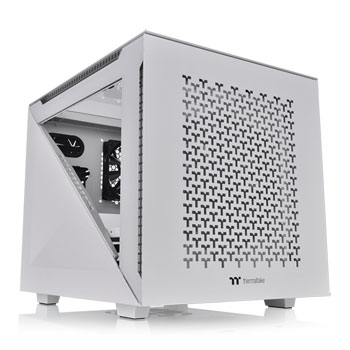 Thermaltake Divider 200 TG Air Snow Tempered Glass MicroATX PC Gaming Case : image 1
