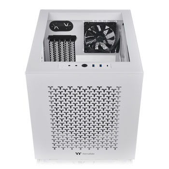 Thermaltake Divider 200 TG Air Snow Tempered Glass MicroATX PC Gaming Case : image 3
