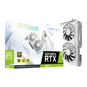 Zotac NVIDIA GeForce RTX 3060 Ti AMP White Edition LHR 8GB Ampere Graphics Card : image 1