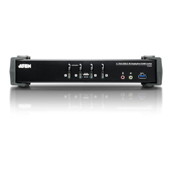 Aten 4-Port USB 3.1 4K DisplayPort KVMP™ Switch (Cables Included) : image 2
