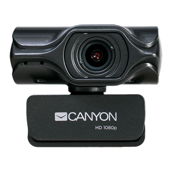 Canyon 2K Quad HD Live Streaming Webcam with Noise Reduction Microphone USB Black : image 1