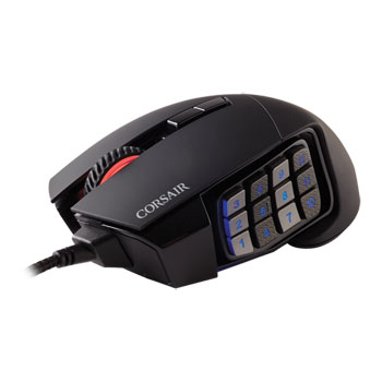 Corsair SCIMITAR ELITE RGB MMO Gaming Mouse, Optical, Omron Switches, 18000dpi, Factory Refurbished : image 3