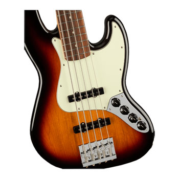 Fender - Player Plus Active Jazz Bass V - 3-Tone Sunburst with Pau Ferro Fingerboard : image 2
