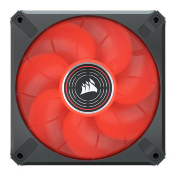 Corsair ML120 LED ELITE 120mm Red LED Fan Single Pack Black : image 2