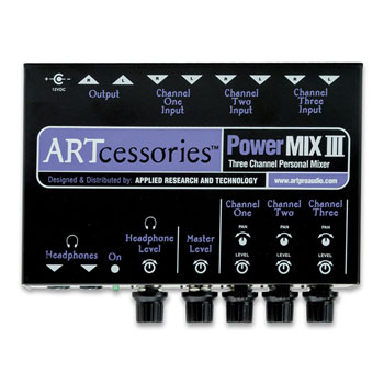 ART - PowerMIX III 3-Channel Personal Stereo Mixer : image 2