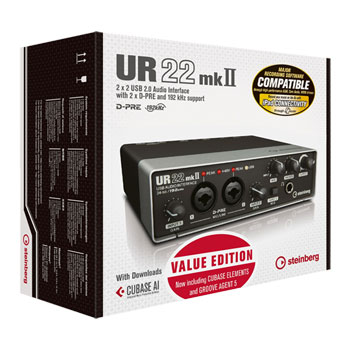 Steinberg - UR22mkII Value Edition With Cubase Elements & Groove Agent Software : image 1