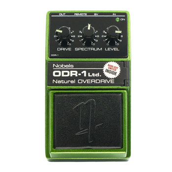 Nobels - ODR-1Ltd, Limited Edition Sparkle Green Natural Overdrive Pedal, with Bass Cut Switch : image 2