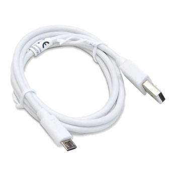 Ventev Essential USB A to Micro USB Charge & Sync Durable Cable 2.1A 1M White