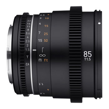 Samyang VDSLR 85mm T1.5 MK2 Prime Cine Lens (EF Mount) : image 2