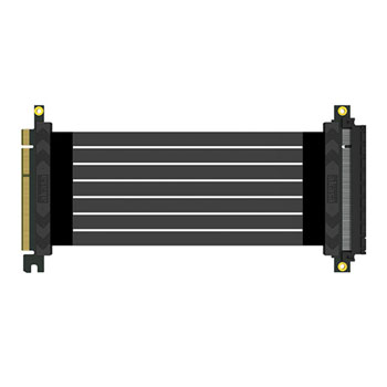 Akasa 20cm RISER BLACK X2 Premium PCIe 4.0 x16 Riser Cable : image 2