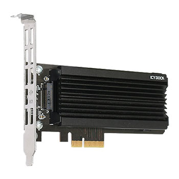 ICY DOCK EZConvert Ex Pro M.2 NVMe SSD to PCIe 4.0 x4 Adapter with Heat Sink & Bracket