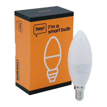 Hey! Smart Candle Bulb WiFi RGB E14 Screw Fitting : image 1