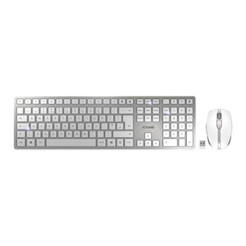 CHERRY DW 9100 SLIM Silver/White Wireless Keyboard+Mouse UK : image 1