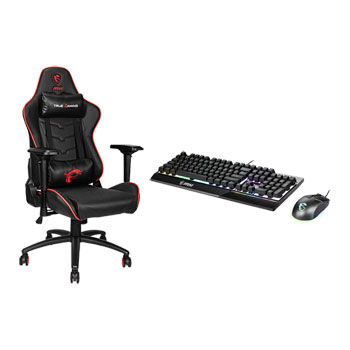 MSI MAG CH120X Gaming Chair w/ Vigor GK30 Keyboard and Mouse Combo