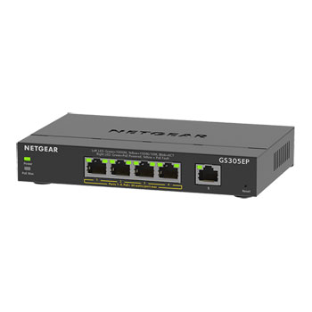 NETGEAR 5-Port Gigabit Ethernet Plus Desktop Switch with 4-Port PoE+ : image 1