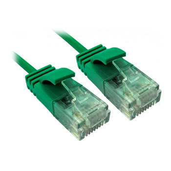 Scan CAT6 0.5M Slim Moulded Gigabit Ethernet Cable RJ45 Green : image 1