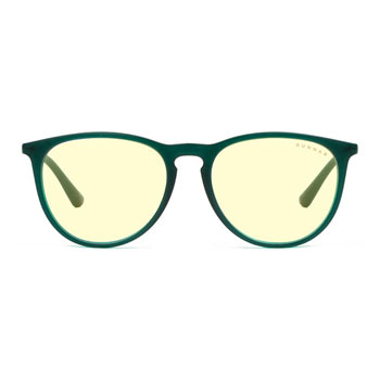 Gunnar Menlo Computer Glasses - Emerald Frame + Amber Lens : image 2