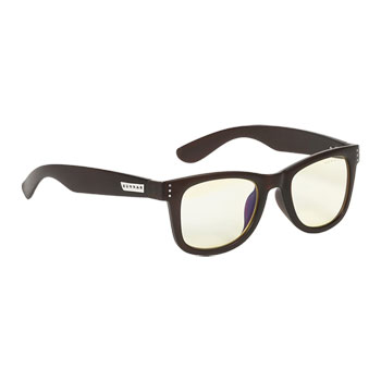 Gunnar Axial Anti Blue UV Computer Glasses Espresso Frame Amber Lens Unisex LN121578 AXL 00201 SCAN UK