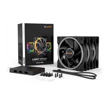 Be Quiet! Wings 120Mm Argb Pwm Triple Pack Case Fans Light Bl076