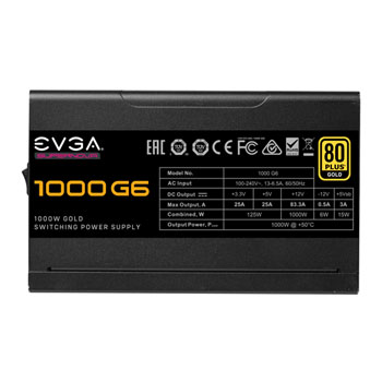 EVGA SuperNOVA G6 1000 Watt Fully Modular 80+ Gold PSU/Power Supply : image 3
