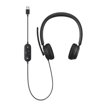 Microsoft Modern Wired Commercial Black Headset : image 1