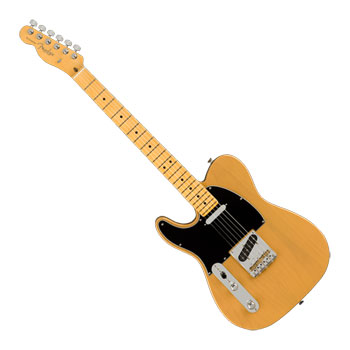 Fender - American Professional II Telecaster Left-Hand - Butterscotch Blonde with Maple Fingerboard : image 1