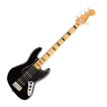 Squier - Classic Vibe '70s Jazz Bass V - Black with Maple Fingerboard
