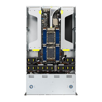 Asus ESC4000-E10 Intel 3rd Gen Xeon Ice Lake 2U 8 Bay Barebone Server (1600W PSU) : image 3