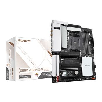 Gigabyte AMD B550 VISION D-P AMD4 PCIe 4.0 Open Box ATX Motherboard