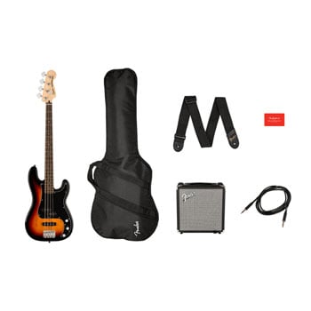 Squier Affinity Precision Bass PJ Pack - 3-Colour Sunburst