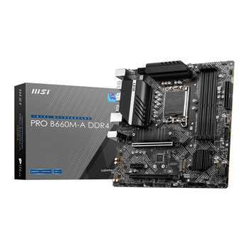 MSI PRO Intel B660M-A DDR4 Micro-ATX Motherboard : image 1
