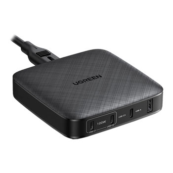 UGREEN 100W 4-Port USB GaN Type-C + A FAST Charger Laptops/Macbook/Phones inc 240W C-C Cable : image 1