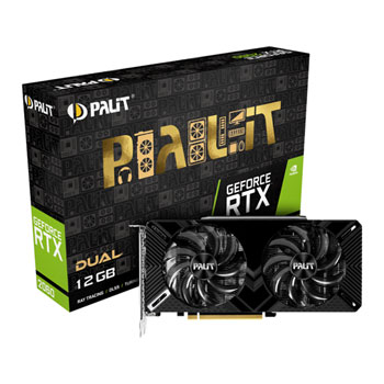 Palit NVIDIA GeForce RTX 2060 DUAL 12GB Turing Graphics Card : image 1
