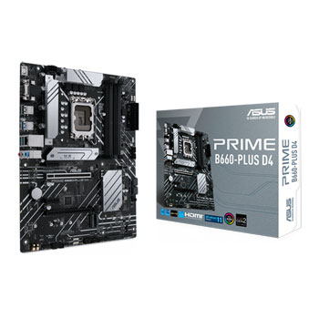 ASUS Intel B660 PRIME B660-PLUS D4 DDR4 ATX Motherboard : image 1