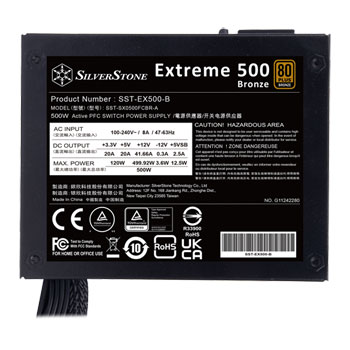 SilverStone Extreme 500 SFX 80+ Bronze 500W Power Supply/PSU : image 3