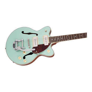 Gretsch - G2655T-P90, Two-Tone Mint Metallic and Vintage Mahogany Stain : image 2
