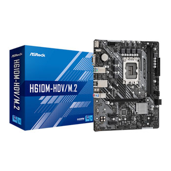 ASRock H610M-HDV/M.2 PCIe 4.0 mATX Motherboard : image 1